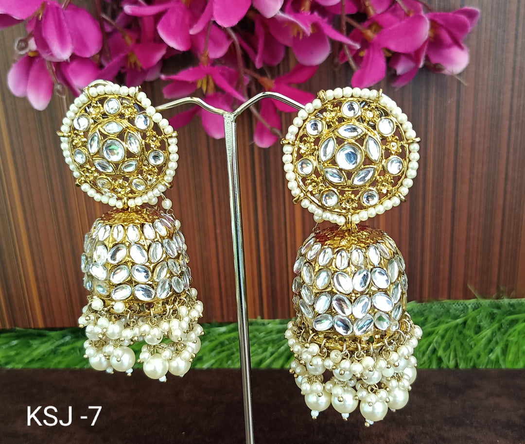 (1-3-ER1) KUNDAN STONE BEADS JUMKA