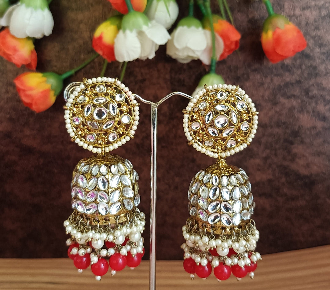 (1-3-ER1) KUNDAN STONE BEADS JUMKA