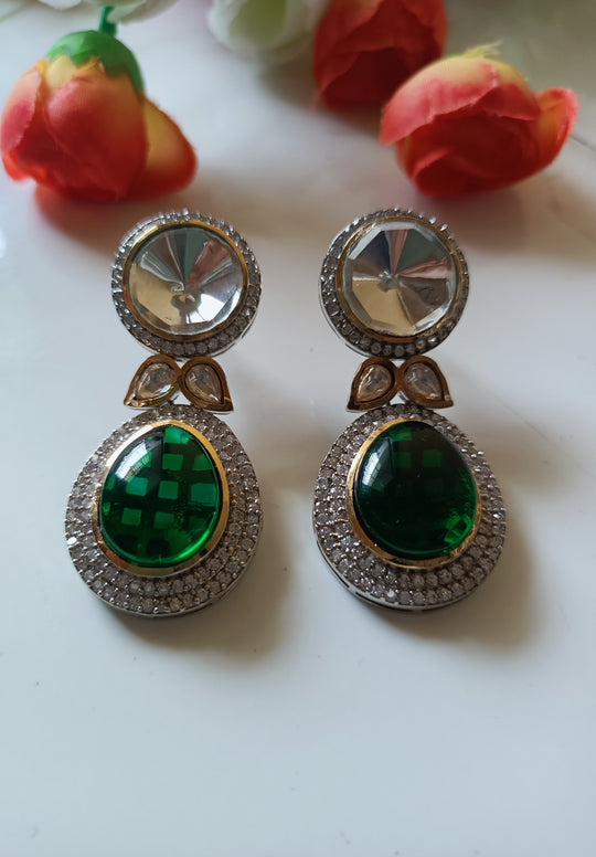 (3-18-ER3) Uncut Kundan Earrings